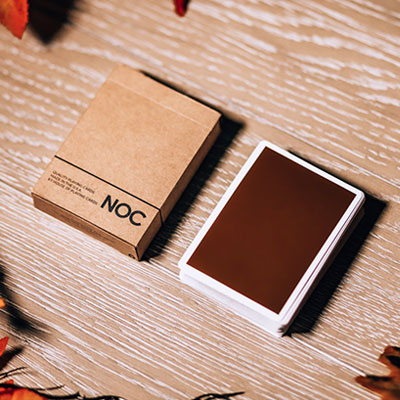 NOC on Wood (Brown) Playing Cards