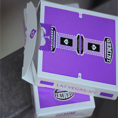 Gemini Casino Purple Playing Cards