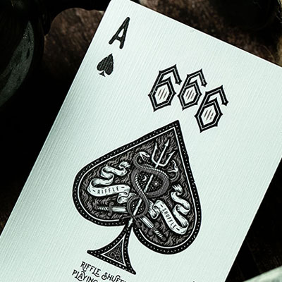 666 Dark Reserves (Silver Foil) Playing Cards