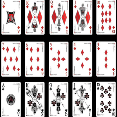 Chrome Kings Carbon Playing Cards (Standard)