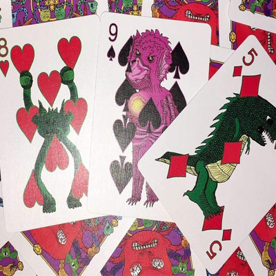 Ghoul Guys Playing Cards