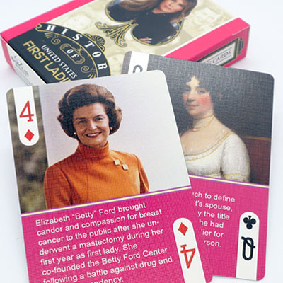 History Of American First Ladies Playing Cards