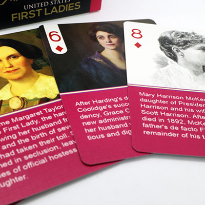 History Of American First Ladies Playing Cards