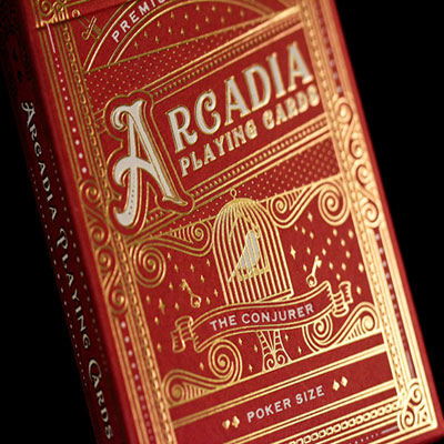 The Conjurer Playing Cards (Red) by Arcadia Playing Cards