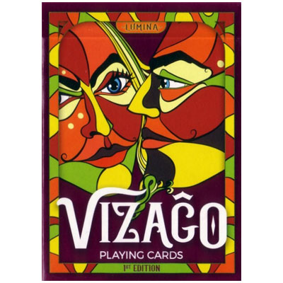 Vizago Lumina (Red) Playing Cards by LPCC