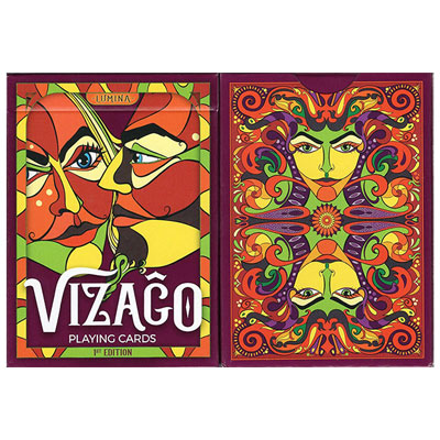 Vizago Lumina (Red) Playing Cards