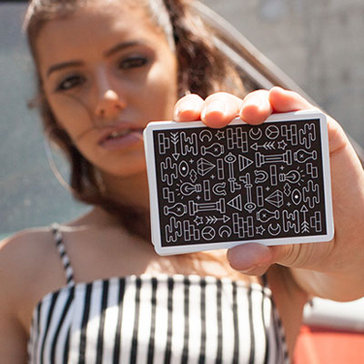 Icon Blk Playing Cards
