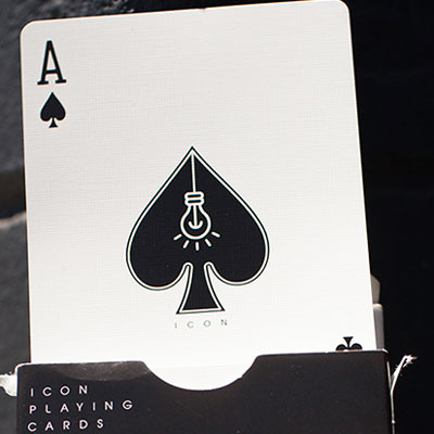 Icon Blk Playing Cards