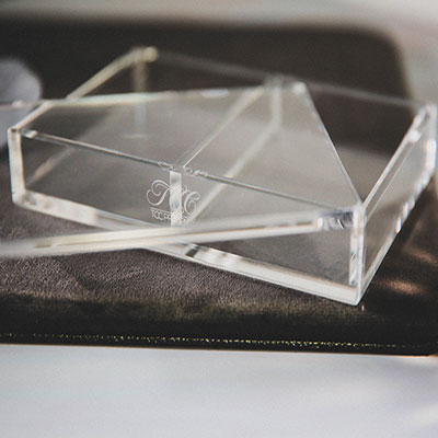 Crystal Playing Card Display 2 Deck Case