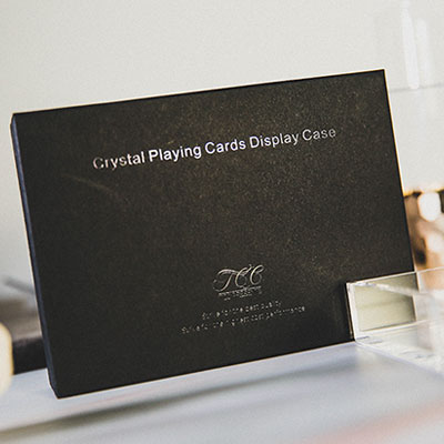 Crystal Playing Card Display 2 Deck Case