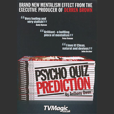 Psycho Quiz Prediction by Anthony Owen