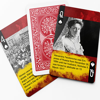 History Of Russian Revolution Playing Cards