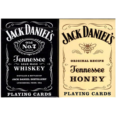 Jack Daniels Black/Honey Set Playing Cards by USPCC