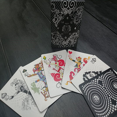 Maya Playing Cards Magic Black