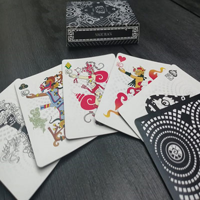 Maya Playing Cards Magic Black