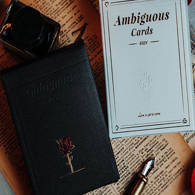 Ambiguous (White) Playing Cards by Sion