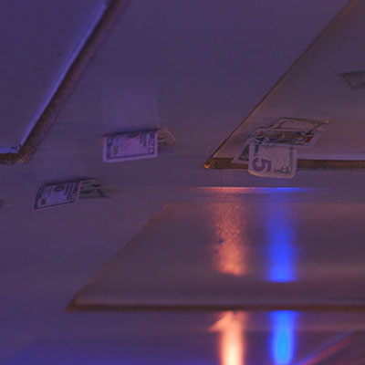 Card on Ceiling