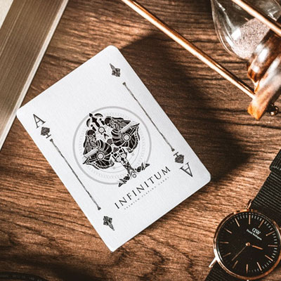 Infinitum Playing Cards (Ghost White)