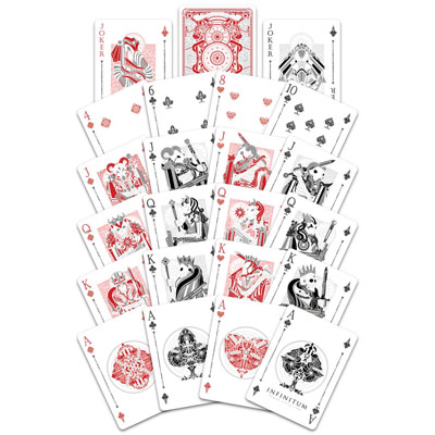 Infinitum Playing Cards (Ghost White)