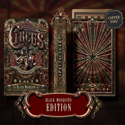 Circus Playing Cards (Black Mosquito Edition) - Super Low Seal by Marianne Larsen