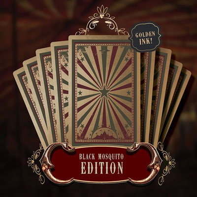 Circus Playing Cards (Black Mosquito Edition) - Super Low Seal