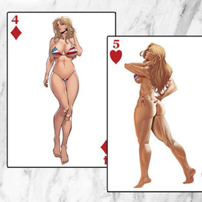 Patriotika Pin-Up Playing Cards