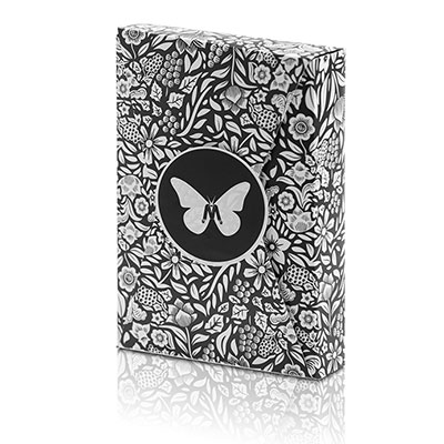 Limited Edition Butterfly Playing Cards Marked (Black and White) by Ondrej Psenicka