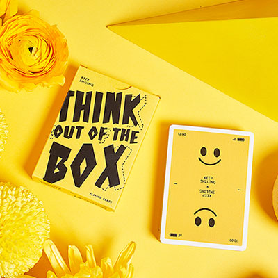 Keep Smiling Yellow V2 Playing Cards