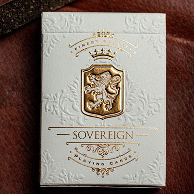 Sovereign (White) Exquisite Playing Cards by Jody Eklund