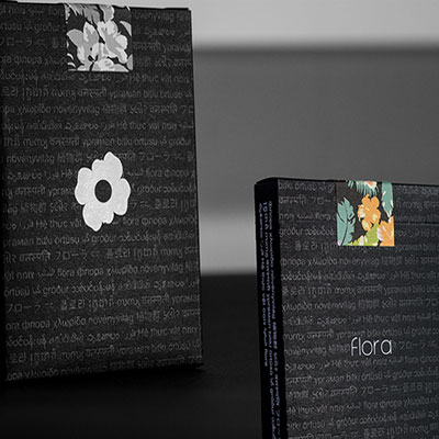 Limited Edition Black Flora Playing Cards