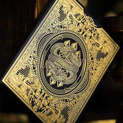 Devils in the Details Glamourous Gold Playing Cards