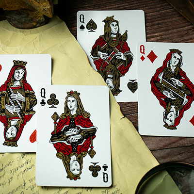 Devils in the Details Glamourous Gold Playing Cards