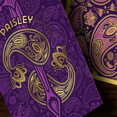 Collectors Paisley Royals Purple (Numbered Seals) Playing Cards by Dutch Card House Company