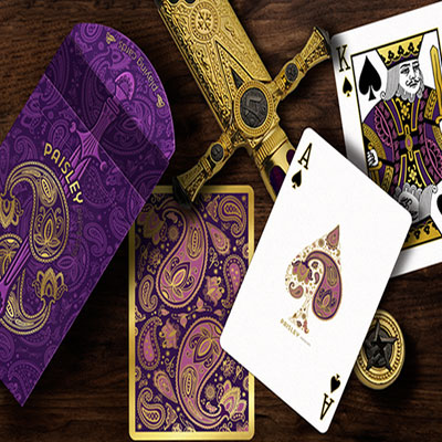 Collectors Paisley Royals Purple (Numbered Seals) Playing Cards