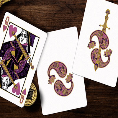 Collectors Paisley Royals Purple (Numbered Seals) Playing Cards