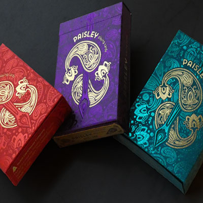 Collectors Paisley Royals Purple (Numbered Seals) Playing Cards