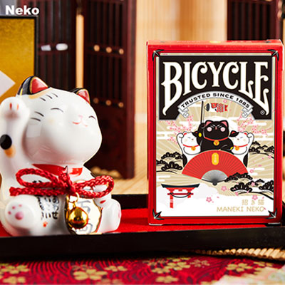 Bicycle Maneki Neko (RED) Playing Cards by Bocopo