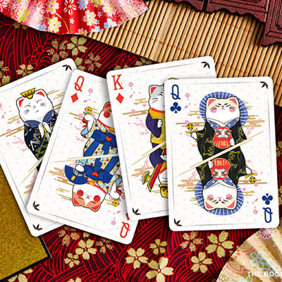 Bicycle Maneki Neko (RED) Playing Cards