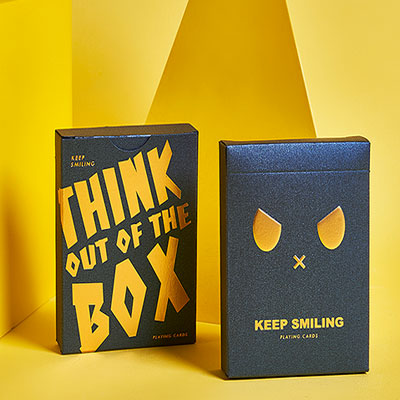 Keep Smiling Blue V2 Playing Cards by Bocopo