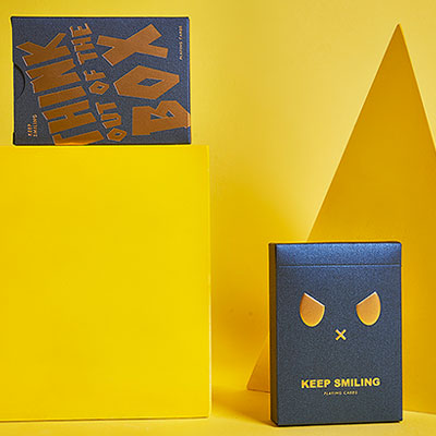 Keep Smiling Blue V2 Playing Cards