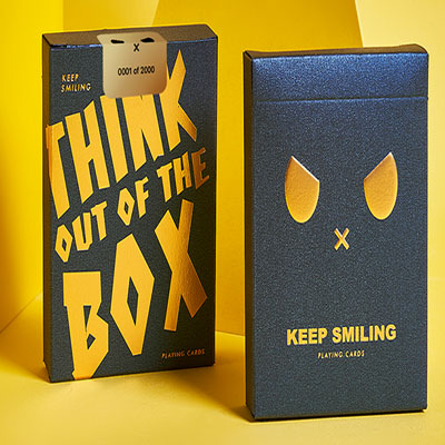 Keep Smiling Blue V2 Playing Cards