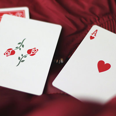 Red Roses Playing Cards