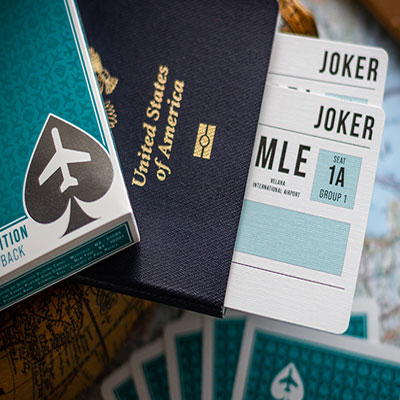 Lounge Edition in Terminal Teal by Jetsetter Playing Cards