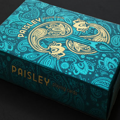 Paisley Royals (Teal) Playing Cards by Dutch Card House Company