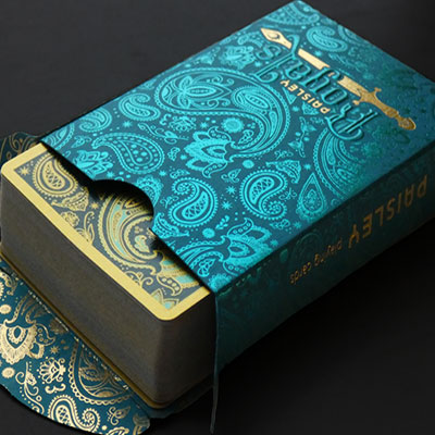 Paisley Royals (Teal) Playing Cards