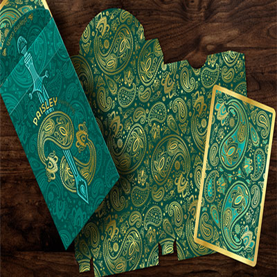 Paisley Royals (Teal) Playing Cards