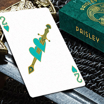 Paisley Royals (Teal) Playing Cards