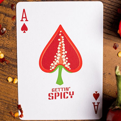 Gettin' Spicy -Chili Pepper Playing Cards