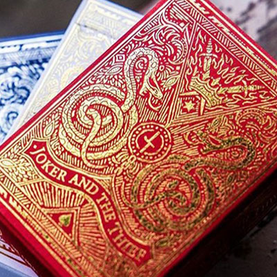 Blood Red Edition Playing Cards by Joker and the Thief
