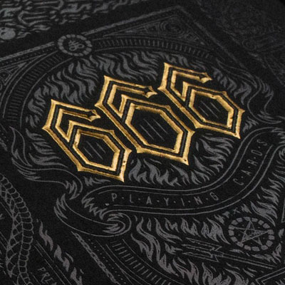 666 Greedy Gold (Gold Foil) Playing Cards by Riffle Shuffle